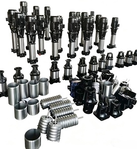Bomba centrífuga vertical multietapa sobrealimentada por agua directa para circulación de agua caliente VMS200-40, ligera - Product Image 1