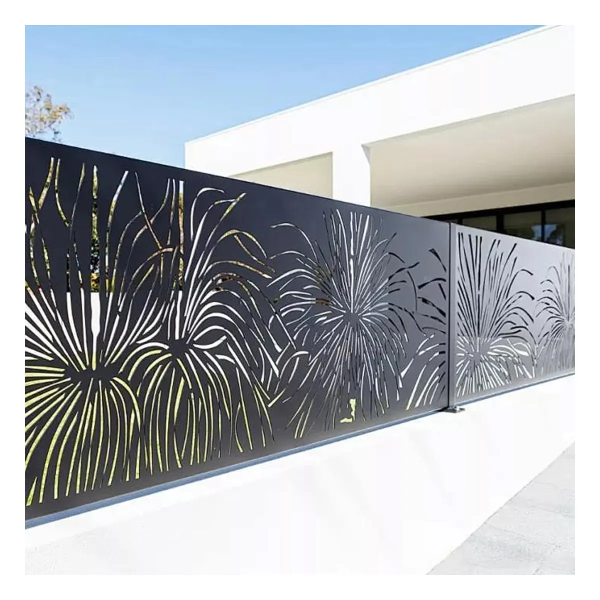 Portails X-KPR découpés au laser en métal panneaux d'intimité idée de jardin architecture panneaux de clôture treillis de clôture extérieur