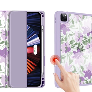 Proceso IMD de imagen de flor de planta de cuero <span class=keywords><strong>Ipad</strong></span> personalizado de lujo para la nueva funda de <span class=keywords><strong>iPad</strong></span> pro 12,9 - Product Image 4