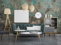 Dalles murales de comptoir en granit turquoise Amazonite polie de luxe Quartzite verte Nature Stone Top