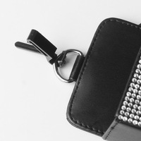 Boîte de rangement pour aérateur de voiture avec diamants, support de téléphone multifonctionnel