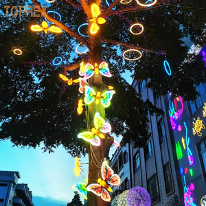 TOPREX Motore Elettrico per Farfalla con Ali Apribili e Chiudibili, Decorazione Luminosa da Giardino - Product Image 4