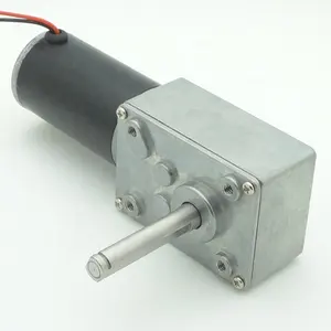 Motor Reductor de Engranajes de Gusano de CC de 12V 24V 80rpm con Fuerte Imán - Product Image 1
