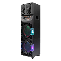 Haut-parleur de karaoké Bluetooth avec micro sans fil, grandes enceintes pour fêtes DJ en extérieur, haut-parleur de karaoké avec micro DR1021
