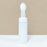 Crème pour le visage et gel douche de luxe personnalisés, flacons en PET blancs de 250 ml/500 ml avec bouchon mousse et pulvérisateur à pompe