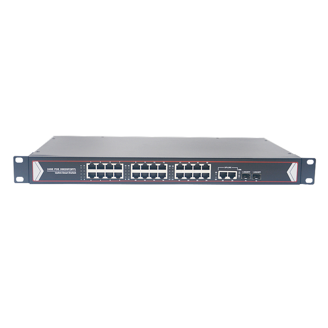 Gigabit 24 Port POE and 2*1000M Gigabit Ethernet +2SFP 10/100/1000M POE Switch Unmanaged 48V 380W