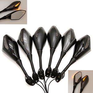 Rétroviseur intégré de <span class=keywords><strong>moto</strong></span> CNC, 7 pièces, miroir <span class=keywords><strong>avec</strong></span> clignotant, lumière Led - Product Image 4