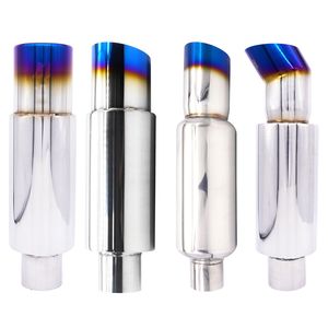 Système d'échappement à haut débit vendu directement par l'usine, véhicules de course, embouts chromés polis, <span class=keywords><strong>silencieux</strong></span> d'échappement efficace - Product Image 1