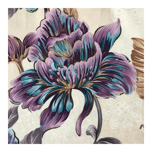 100 polyester microfibre broderie fleurs et bordure découpée nappe tissu <span class=keywords><strong>imprimé</strong></span> fleur tropicale - Product Image 5