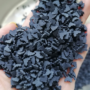 1KG Chaudron violet de sorcière d'Halloween, tranches de chauves-souris en argile polymère pour bricolage, remplissage de boue - Product Image 3