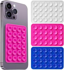 Support de téléphone portable en silicone antidérapant en gros, accessoire de fixation adhésive pour téléphone portable, support de téléphone portable à ventouse - Product Image 2