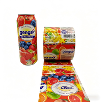 Étiquettes thermorétractables personnalisées avec impression haute résolution pour tous types de contenants de boissons, canettes, bouteilles