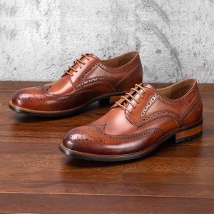 Vente directe usine – Chaussures habillées brogues montantes en cuir véritable à lacets pour homme, idéales pour l'automne/hiver, le bureau et la carrière - Product Image 2