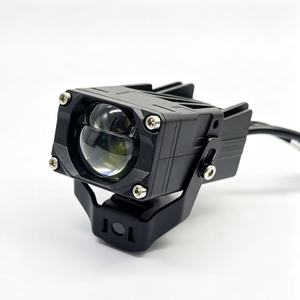Projecteur LED Hi/Lo 55W 42W avec ventilateur de refroidissement, mini feux auxiliaires à grille, lentille moto, 12V 24V, étanche, mini phare de conduite - Product Image 3