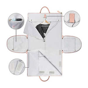 Sac de voyage en cuir PU surdimensionné personnalisé 2 en 1, valise suspendue, fermeture à glissière, sac de voyage élégant, sac de transport pour vêtements, pochette pour chaussures - Product Image 5