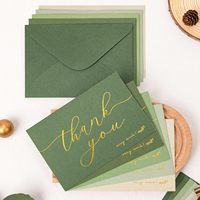 Tarjetas de Agradecimiento de Lujo 4x6 con Estampado Dorado y Logotipo Personalizado para Bodas, Pequeñas Empresas, Graduaciones, Funerales y Despedidas de Soltera
