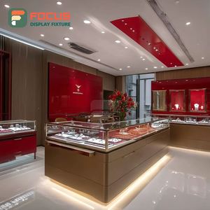 Vitrine de présentation de bijoux sur mesure pour boutique, cadre métallique, vitrine en verre pour magasin de marque - Product Image 6