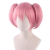 Perruques synthétiques courtes roses résistantes à la chaleur Ainizi, perruques de cosplay Kaname Madoka inspirées de l'anime japonais Madoka Magica