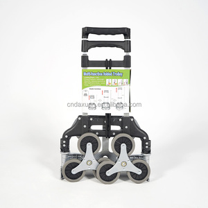Portable 4 roues en aluminium chromé chariot Durable pliable chariot de Transport à main chariot pliant bagages Cargo Shopping - Product Image 3