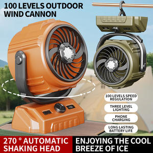 New <b>High</b>-<b>Power</b> Portable Camping <b>Fan</b> with Ultra-Bright LED Light Durable Outdoor Tent <b>Fan</b> Provides Unmatched Cooling Effect - Product Image 5