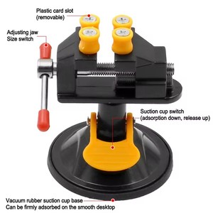 Table banc étau ménage pince à bascule pince ventouse réglable rotatif perceuse à main positionnement luminaire 360 degrés rotatif - Product Image 3