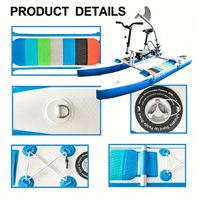 Vélo aquatique gonflable pour enfant, style SUP, ponton flottant plat, cadre en aluminium, haute pression, portable, OEM ODM, logo personnalisé, de Chine, Lumark