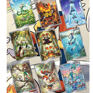 YQ Nouvelle conception Sac surprise en promotion Carte de jeu Pokémon de qualité Carte Pokémon en métal Carte à jouer personnalisée - Product Image 3