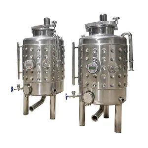 Stainless Steel Red Fruit Project Fermenter Making Machine Jacketed Industrial Wine Beer Fermentation Tank