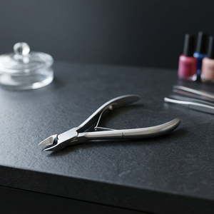 Coupe-cuticules professionnel en acier inoxydable avec une large ouverture de mâchoire et une lame incurvée, outil à ongles durable pour les doigts - Product Image 1