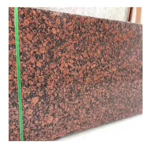Baltic sparkle red brown granite slabs and tiles for wall facade