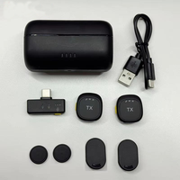 Microphones sans fil professionnels 2Mic, 4 canaux, pour vlogging et enregistrement, microphones cravate sans fil avec boîte de charge