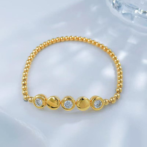 Pulsera de Diamantes Cultivados en Laboratorio Fine Star, Oro Amarillo de 18K, Corte Brillante, Certificado IGI, Cordón Elástico, Joyería de Moda al por Mayor para Mujer - Product Image 3