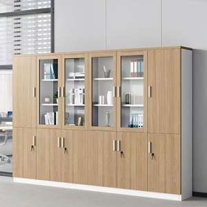 Archivadores Convertibles Minimalistas Modernos para Oficina en Casa, Hospital, Apartamento - Almacenamiento de Panel de Madera Duradero, Metal, Vidrio y Acero - Product Image 6