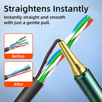 Herramienta Enderezadora de Cables de Red SIXIANTO - Desenreda y Suaviza Pares Trenzados de Forma Instantánea para Cables Ethernet Cat5e/Cat6