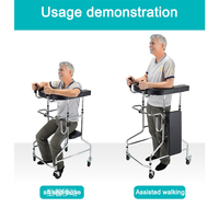 Déambulateur pour personnes âgées, déambulateur de rééducation pour AVC et thrombose, pour adultes atteints de paralysie cérébrale et de hémiplégie