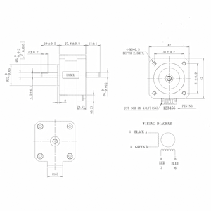 มอเตอร์สเต็ปเปอร์ไฮบริดแบบเพลาคู่ <span class=keywords><strong>Nema</strong></span> <span class=keywords><strong>17</strong></span> ความแม่นยำสูงแบบกำหนดเอง 0.<span class=keywords><strong>17</strong></span> นิวตันเมตร <span class=keywords><strong>0.9</strong></span> สเต็ป 2 เฟส HEMM HEM-17C1001 สำหรับสายการผลิตอัตโนมัติ - Product Image 3