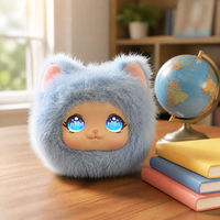 Peluche interactive 4G eSIM à commande vocale IA, douce et moelleuse, en coton PP, avec oreilles de chat mignonnes, compagnon pour enfants, cadeau