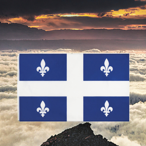 Bandera de la Provincia de Quebec, Canadá, 3x5 pies, 100% Poliéster, Lista para Enviar, Categoría de Producto: Banderas, Marca: ZF Global Export - Product Image 3