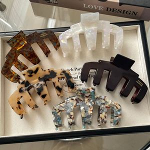 Pinzas de Pelo Coreanas Elegantes con Diseño de Concha de Tortuga, Pinzas de Pelo Grandes de Acetato con Estampado de Leopardo para Mujeres y Niñas, Venta al Por Mayor - Product Image 2