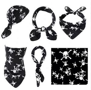 High Quality <b>square</b> Organic Cotton Custom logo Sublimation Print Bandana <b>Scarf</b> - Product Image 2