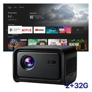 Projecteur personnalisé de marque Support Brand P23 Pro Android 14 avec télécommande BT, WIFI 6, projecteur Full HD LED LCD 700 ANSI Lumens - Product Image 1