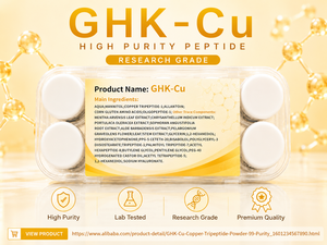 GHK-Cu <b>Copper</b> Peptide Cosmetic Ingredient Lyophilized <b>Powder</b> for Skin Moisturizing - Product Image 1