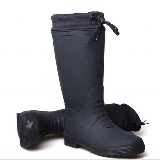 3539 водонепроницаемые высокие теплые ботинки для дождя, защитные ботинки для холодного хранения, резиновые ботинки для снега и пешего туризма с флисом