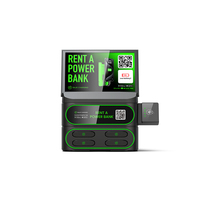 Station de location de batterie externe partagée empilable à 4 fentes Station de location de téléphone portable Chargement partagé Distributeur automatique Chargeur rapide