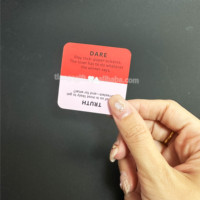 Jeu de cartes personnalisable, amusant et provocateur, en papier durable, mini-carré Truth Dare pour les couples