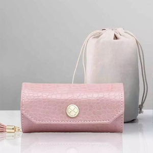 Custom Lightweight Portable Jewelry <b>Rolling</b> Bag for Earrings Necklaces Rings Jewellery Packaging <b>Boxes</b> in Velvet PC Material - Product Image 2