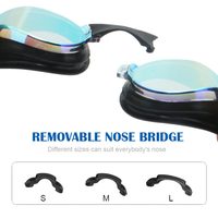 Nouveauté - Lunettes de natation avec verres incurvés anti-buée et protection UV, conçues pour une vision large, couleurs personnalisées