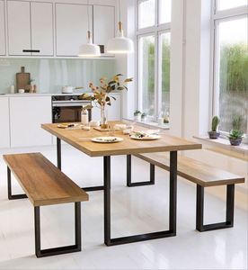 Patas de Mesa de Acero en Forma de U Modernas y Personalizadas para Comedor, Oficina, Cocina, Hotel, Exterior, Hospital - Recubrimiento en Polvo, Resistentes y Duraderas - Product Image 2