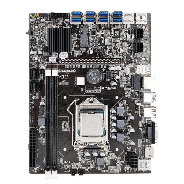 B75 CPU Package Spot Computer Motherboard B85 B250 8 USB to PCIe Graphics Card Slots 8p