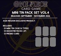 Jeu de cartes à collectionner Mini Tin Pack Set TS04 4 boosters 1 carte promotionnelle Boîte de rangement métallique Vente en gros Exclusivité Japon Asie
